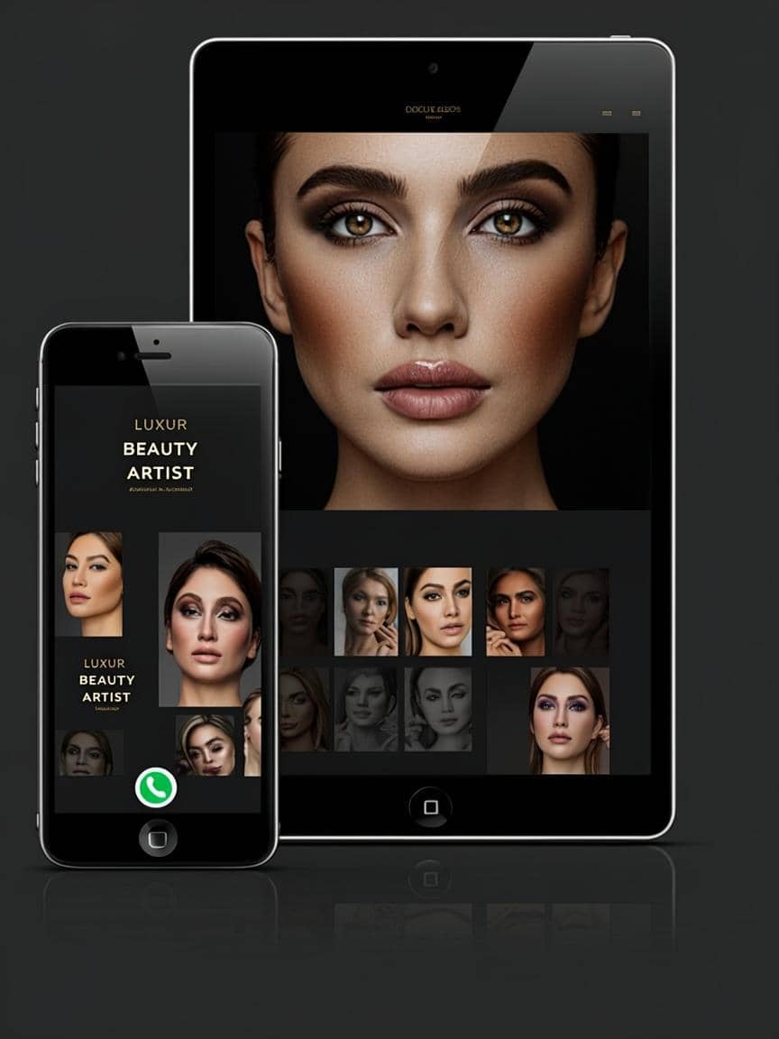 Professional Makeup Artist Website